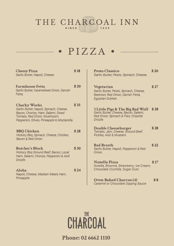Charcoal Pizza
